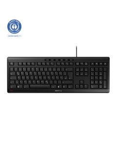 Cherry Stream tiha vodootporna tipkovnica, USB, crna