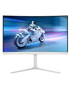 Philips 27" 27M2C5501/00 QHD (2560x1440) VA zakrivljeni 16:9, 180Hz, 300 cd/m2, 5000:1, 0.5 ms, 2×HDMI/DP, HAS, HDR, Ambiglow, bijeli