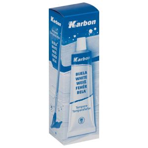 Boja tempera 35 ml aluminijska tuba, bijela, Karbon