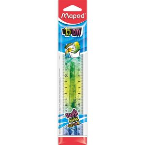 Ravnalo Maped Twist'n'flex Animals 15 cm, sortirano, etui