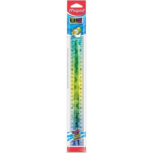 Ravnalo Maped Twist'n'flex Animals 30 cm, sortirano, etui