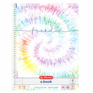 Blok kolegij A4 80 listova karo, New Batik Freedom, Herlitz