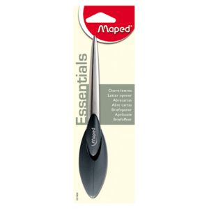 Nož za poštu Maped, 17 cm, plastična drška, crni