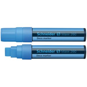Flomaster Schneider, Deco Marker Maxx 260, tekuća kreda, 2-15 mm, plavi