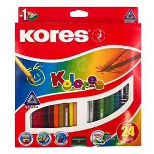 Bojice drvene 24/1+šiljilo KORES